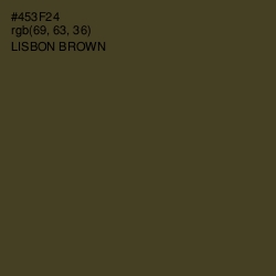 #453F24 - Lisbon Brown Color Image